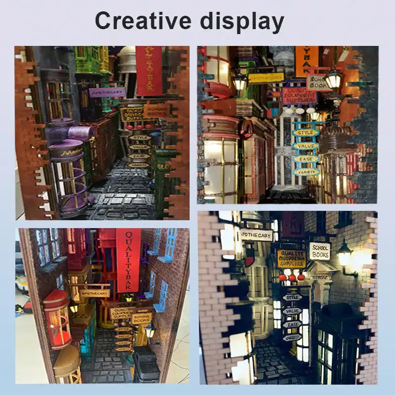 Mysterious Ancient Street Book Nook - Image 6