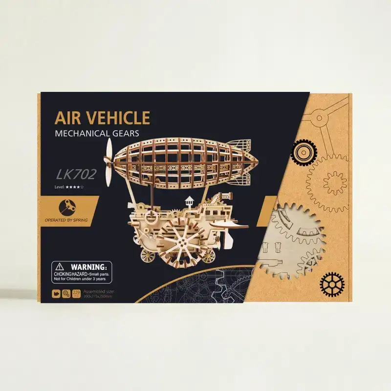 Rompecabezas 3D de Madera Globo Dirigible - Image 4